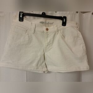 Old Navy Women's Boyfriend Jean Shorts in Off-White